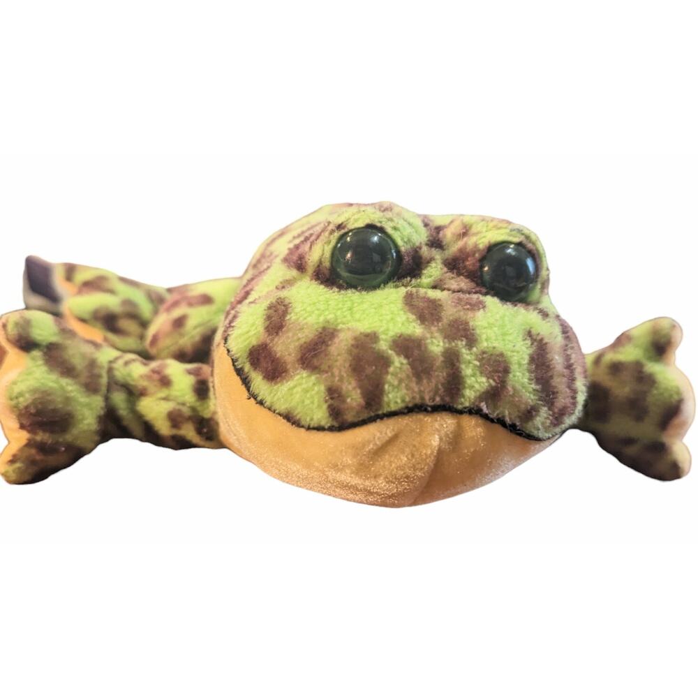 Ganz Webkinz Frog Bullfrog Toad 10" Plush Soft Toy Stuffed Animal Green No Code